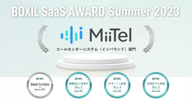 MiiTel BOXIL SaaS Award
