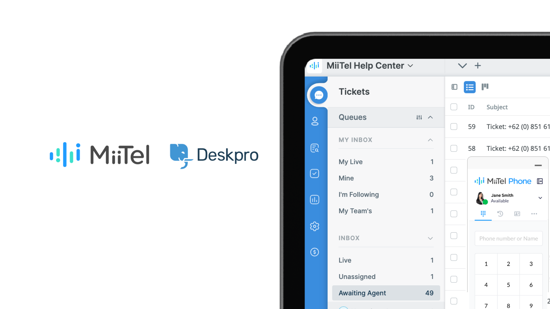 MiiTel and Deskpro Integration