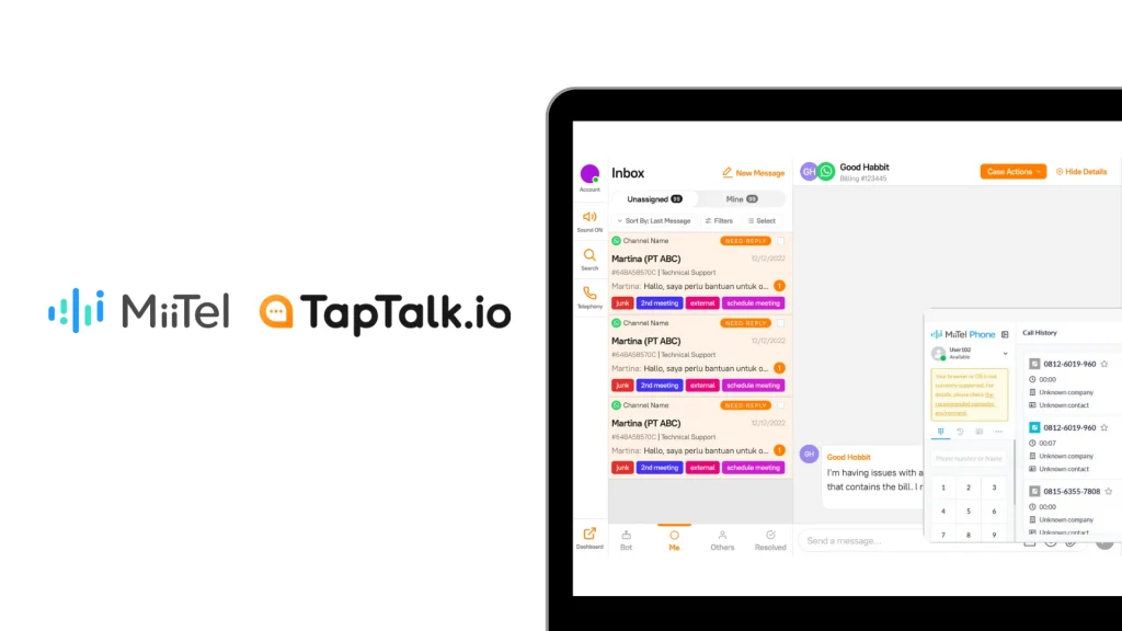 integrasi miitel onetalk kelola chat dan telepon dalam satu platform