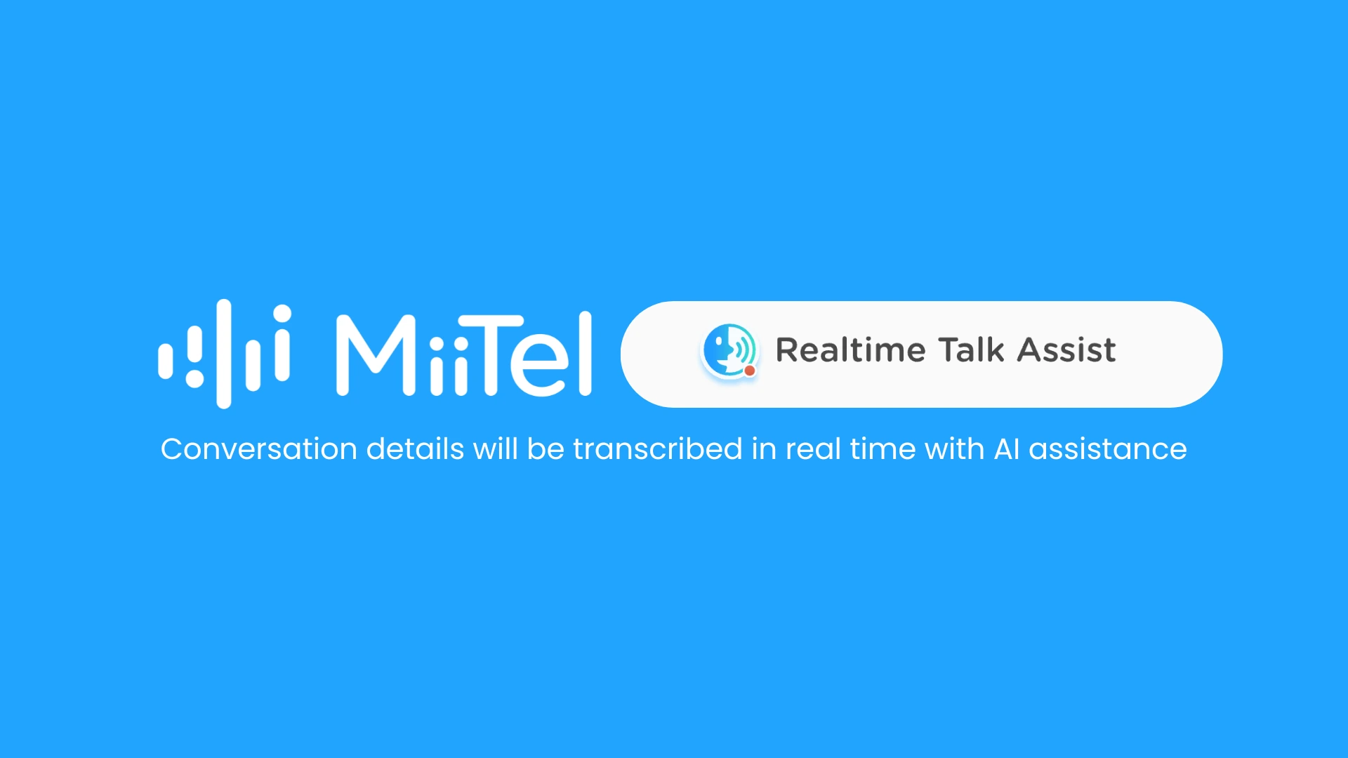Real Time Talk Assistant MiiTel