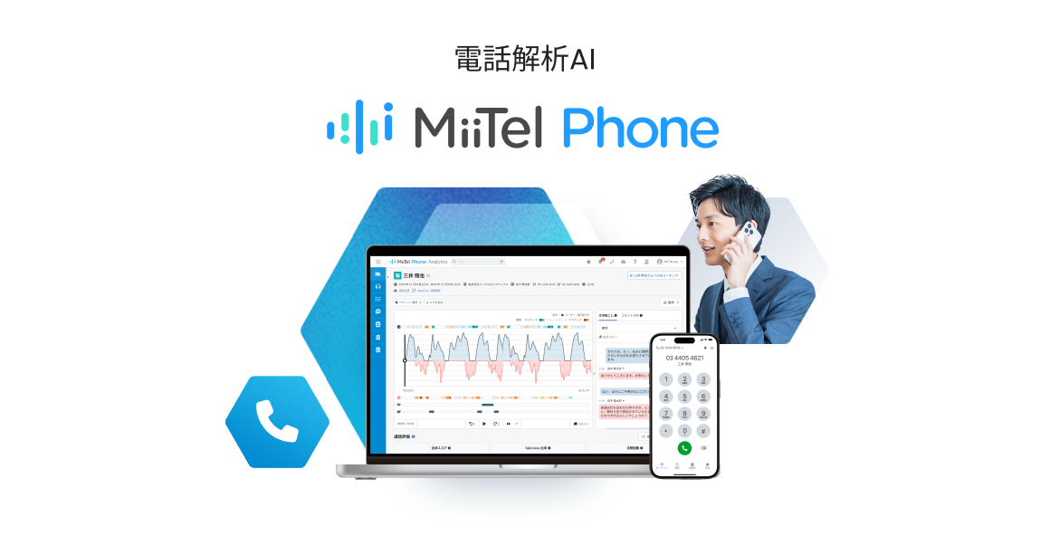電話解析 AI MiiTel Phone