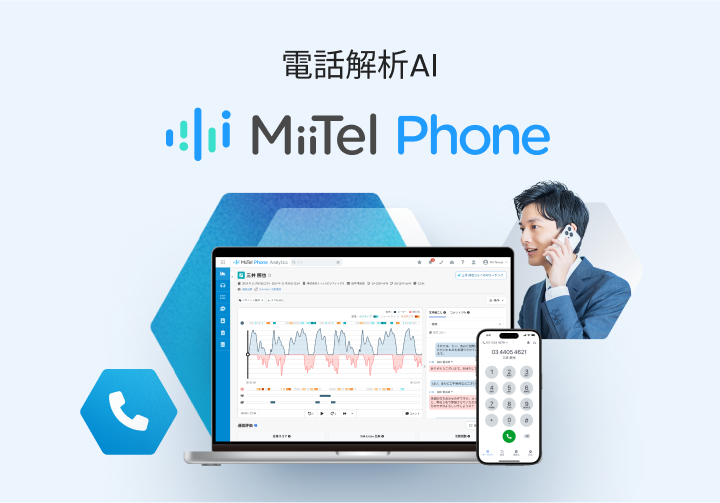 電話解析 AI MiiTel Phone